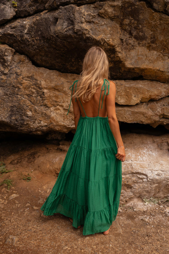 Green Olympe Dress