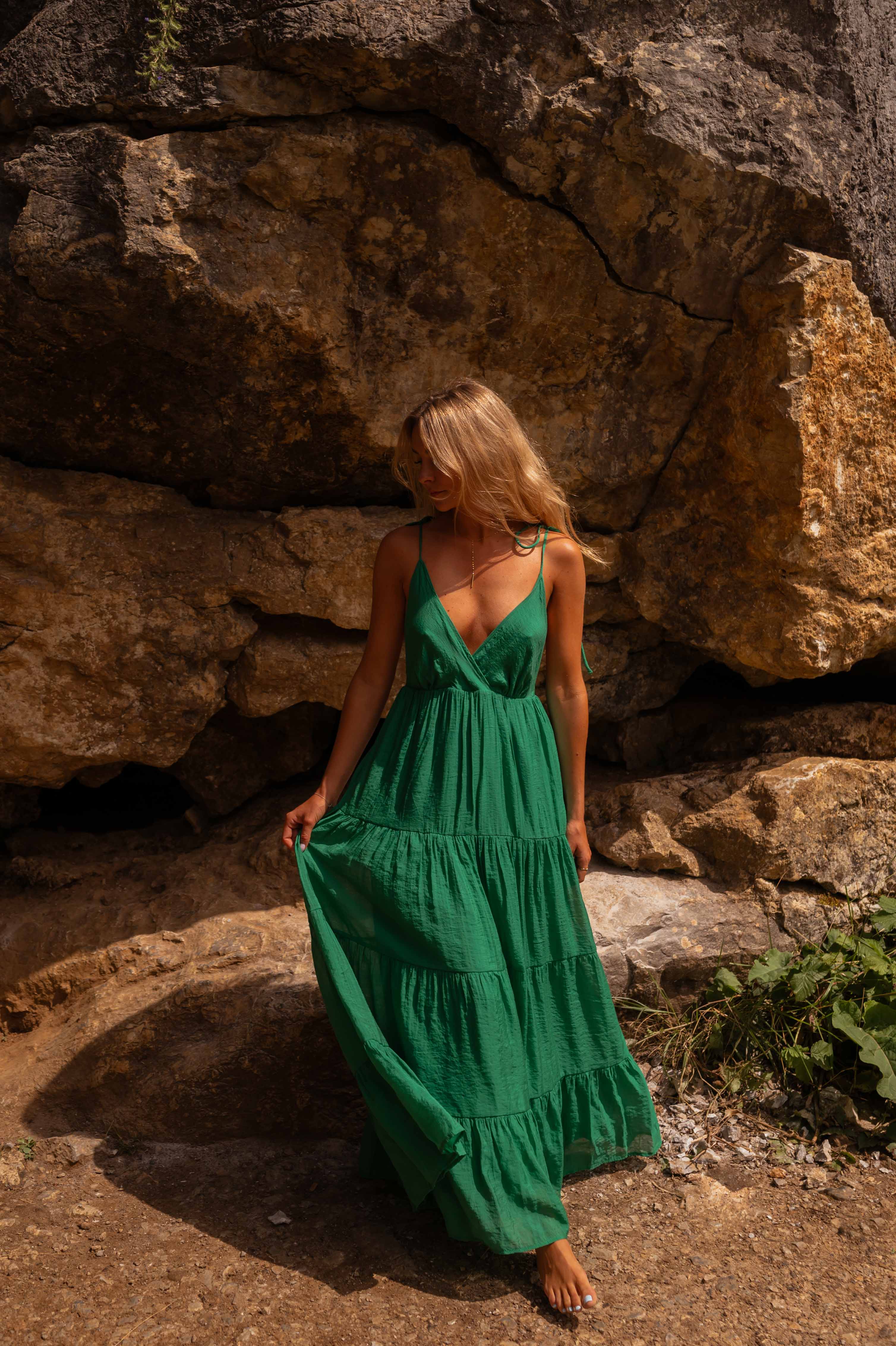 Green Olympe Dress