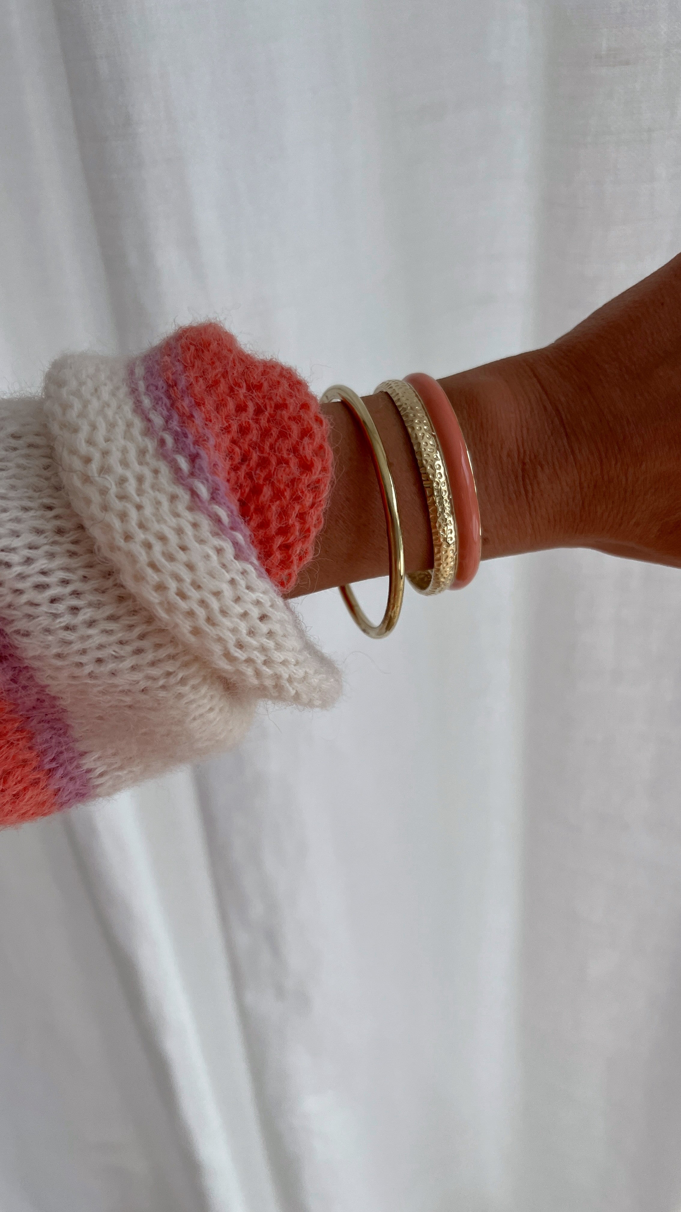 Gold and Pink Matta Bracelet