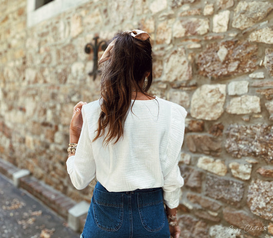 White Athea Blouse