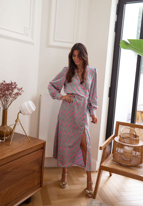 Patterned Siam Maxi Dress