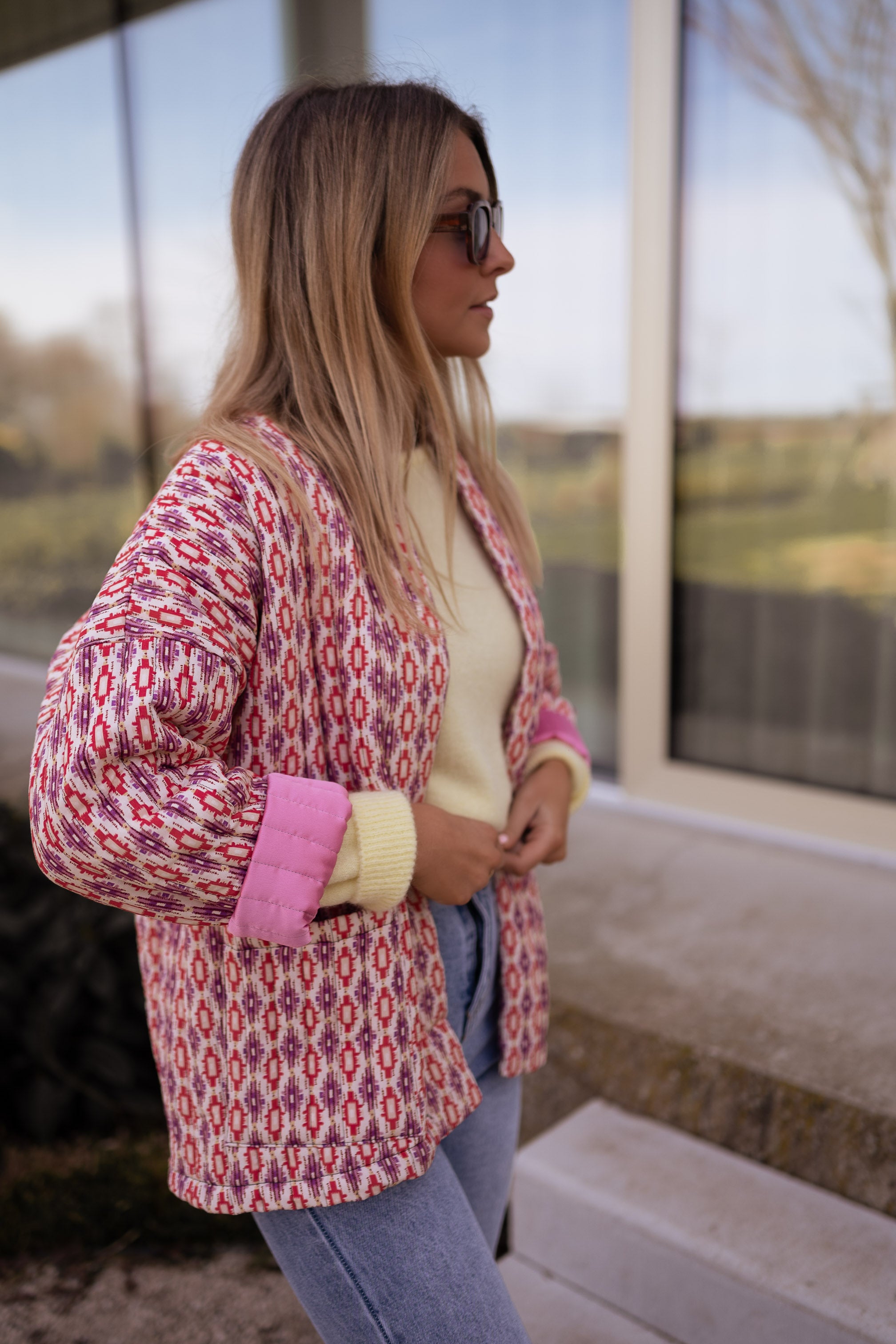 Pink Belinda Quilted Jacket