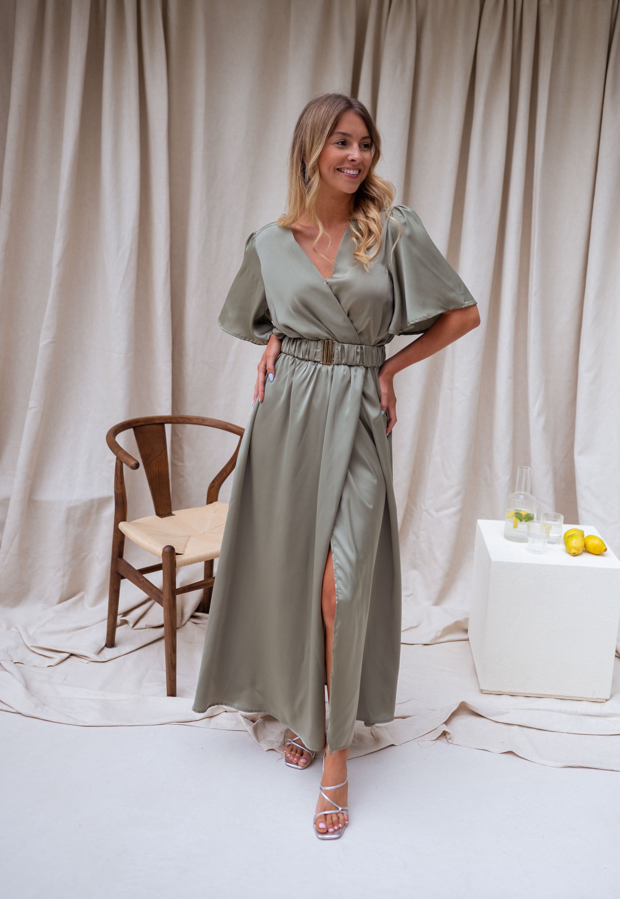 Khaki Ariana Dress