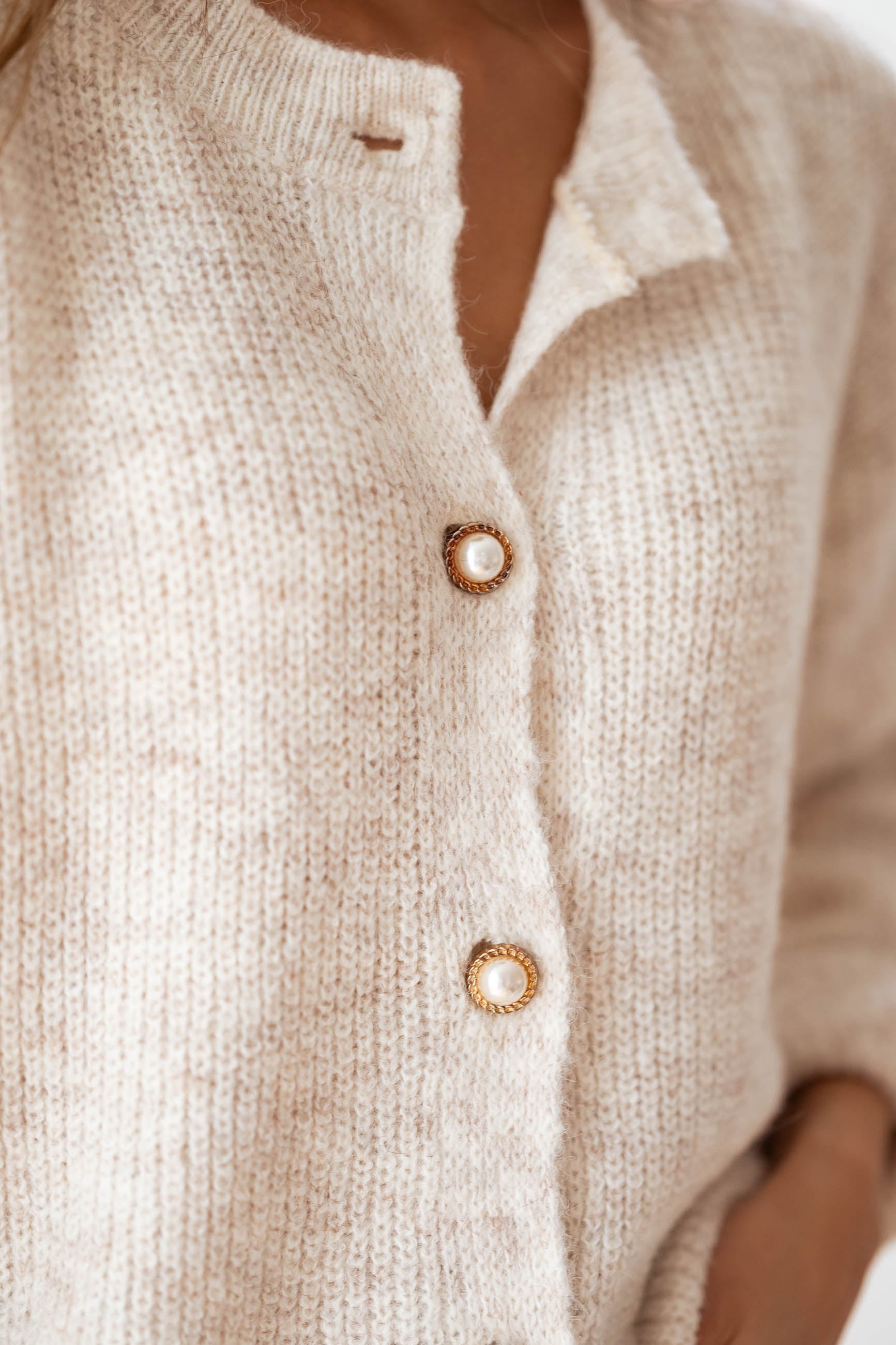 Beige Rufus Cardigan