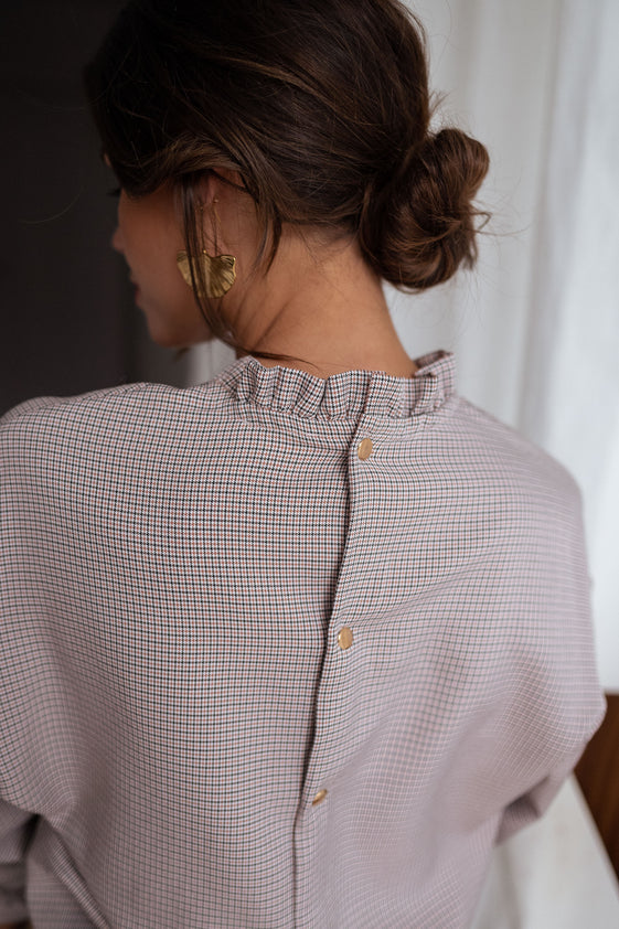 Checkered Maryse Blouse