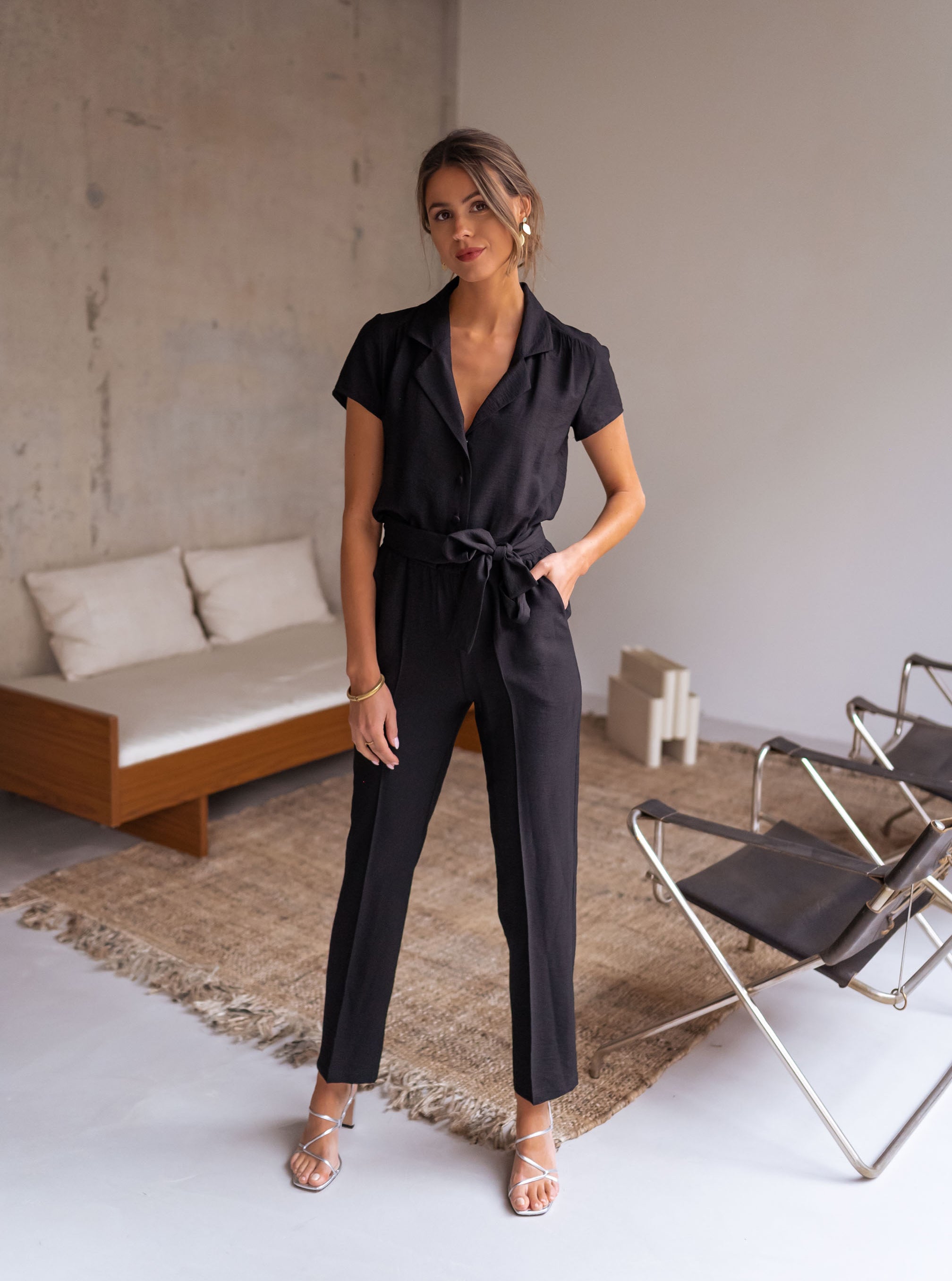 Black Rico Jumpsuit