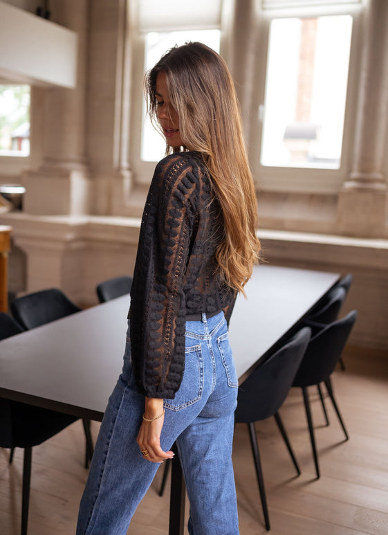 Black Laslo Blouse