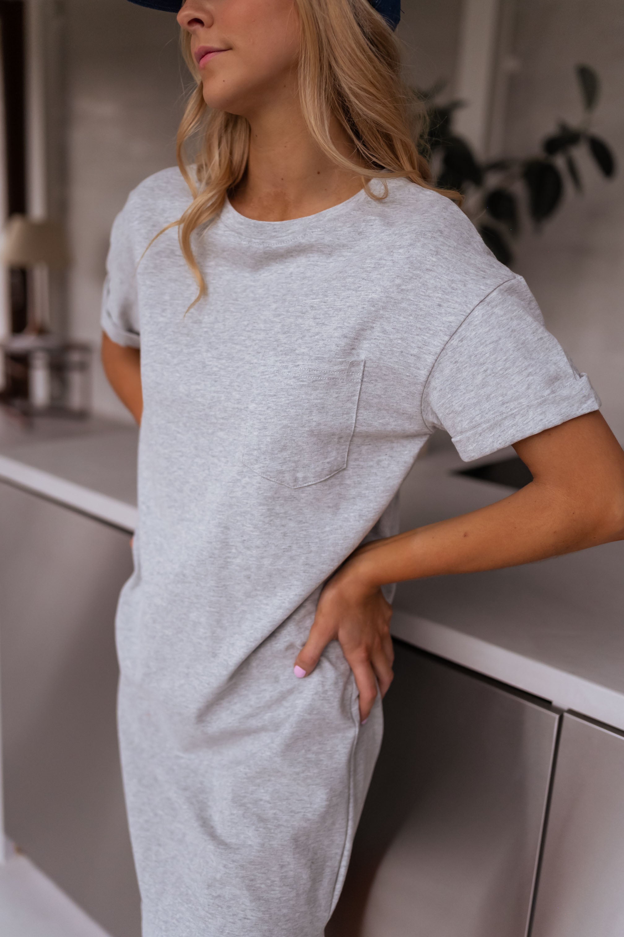 Grey Adeline T-Shirt Dress