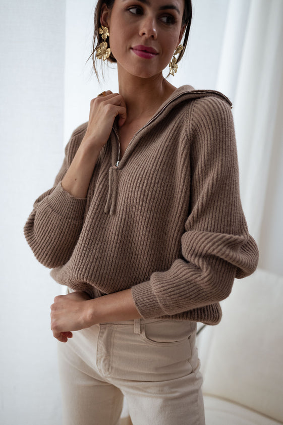 Taupe Eddy Sweater