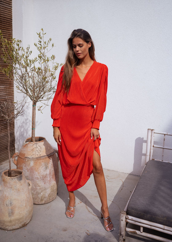 Coral Clea Dress