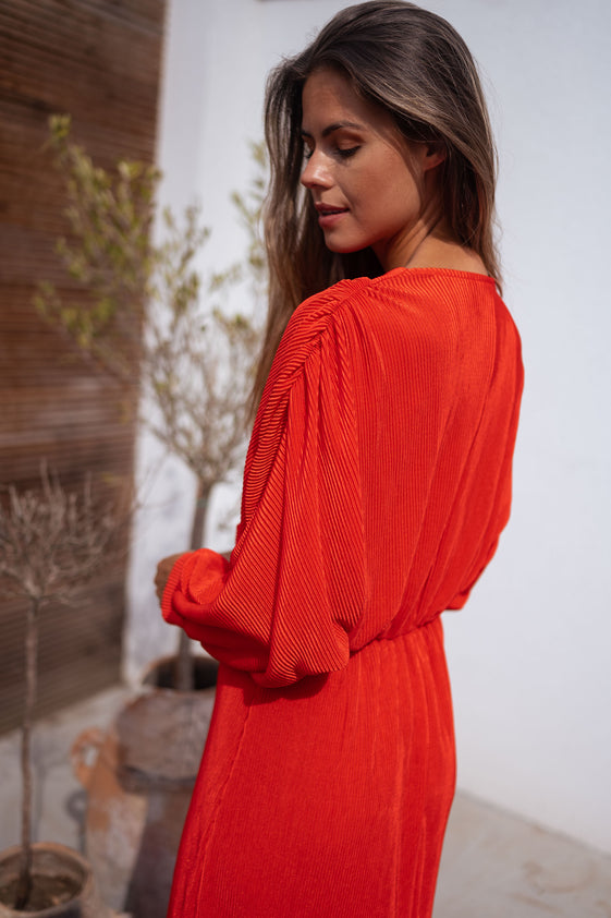 Coral Clea Dress