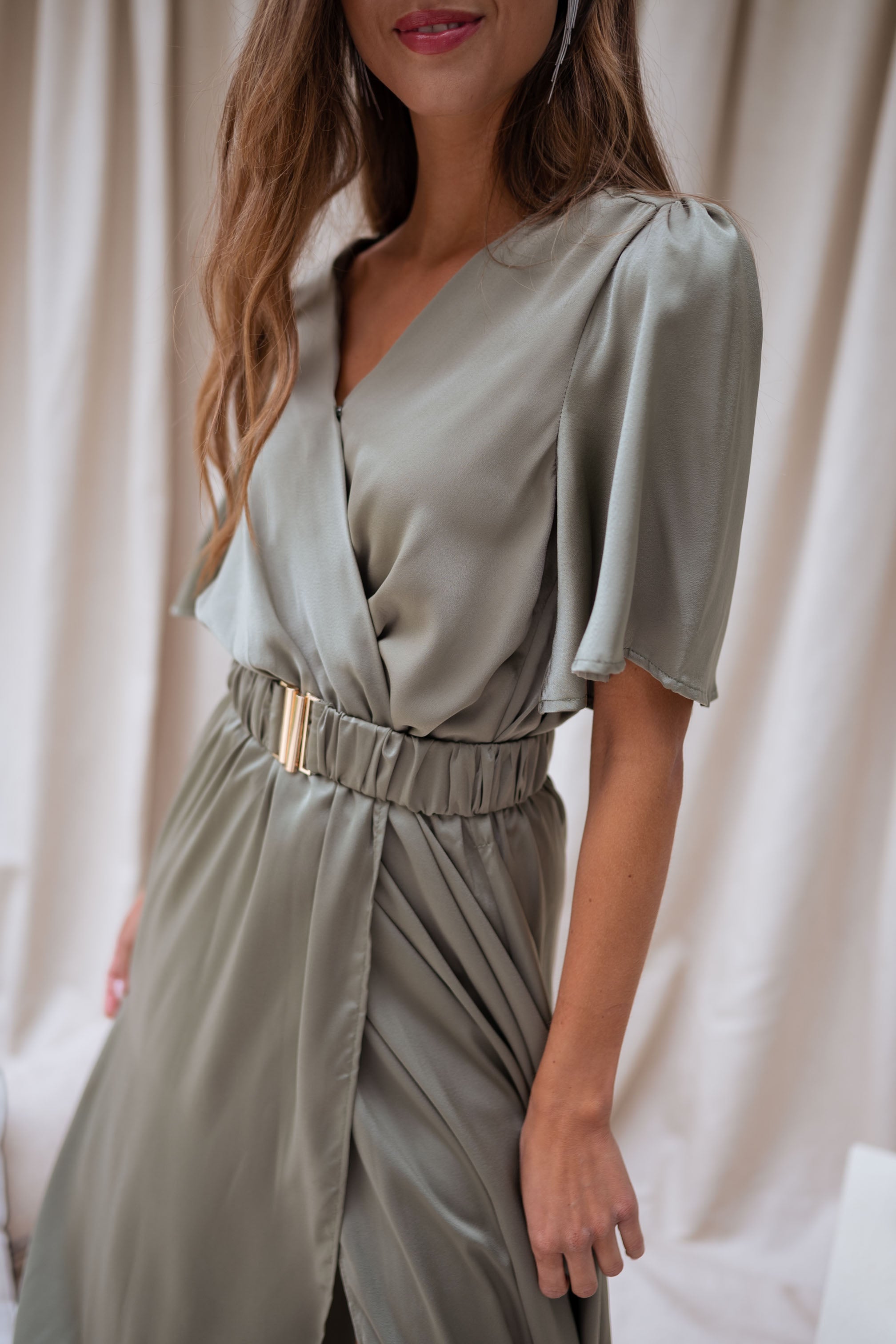 Khaki Ariana Dress