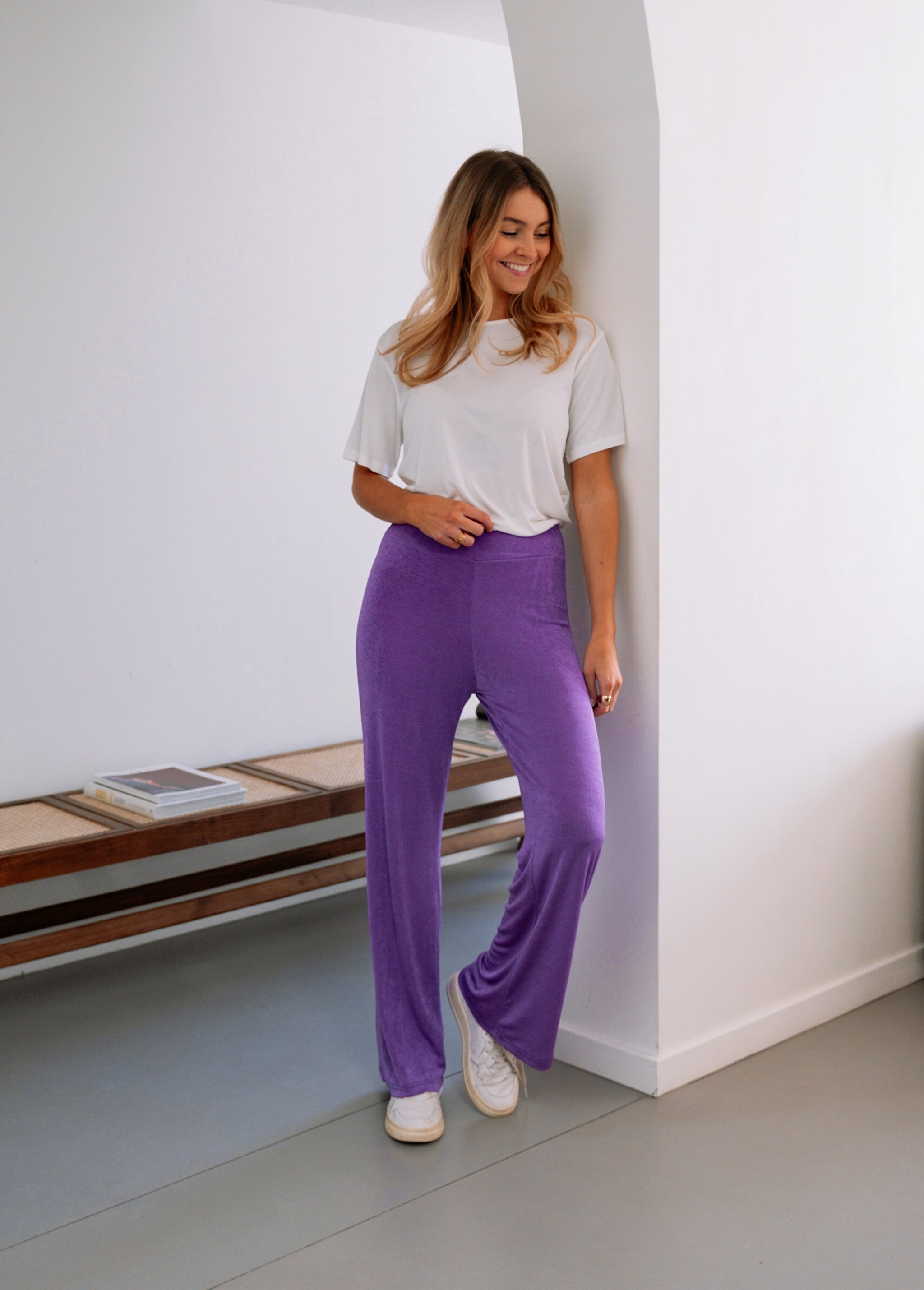 Purple Iris Pants